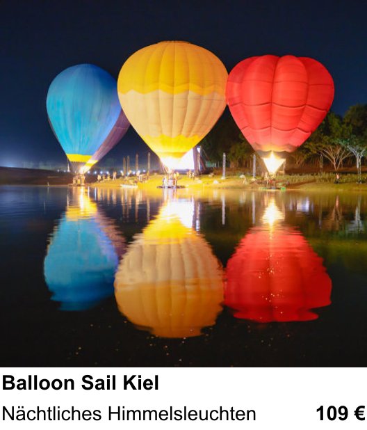 Kreativer Fotoworkshop: Balloon Sail Kiel – Nächtliches Himmelsleuchten