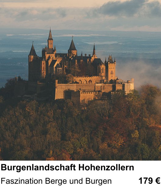 Kreativer Fotoworkshop: Burgenlandschaft Hohenzollern – Faszination Berge und Burgen