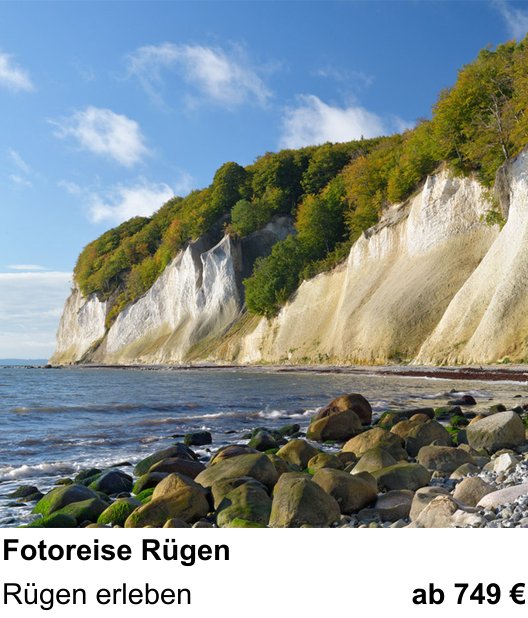Kreativer Fotoworkshop: Fotoreise Rügen – Rügen erleben