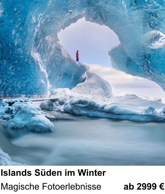 Kreativer Fotoworkshop: Islands Süden im Winter – Magische Fotoerlebnisse