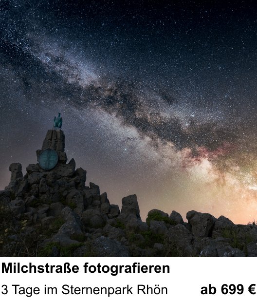 Kreativer Fotoworkshop: Milchstraße fotografieren – 3 Tage im Sternenpark Rhön