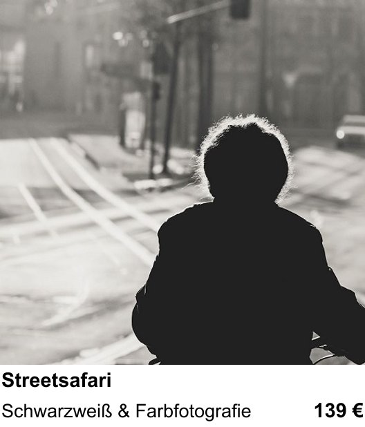 Lerne Streetsafari in Berlin – Schwarzweiß & Farbfotografie