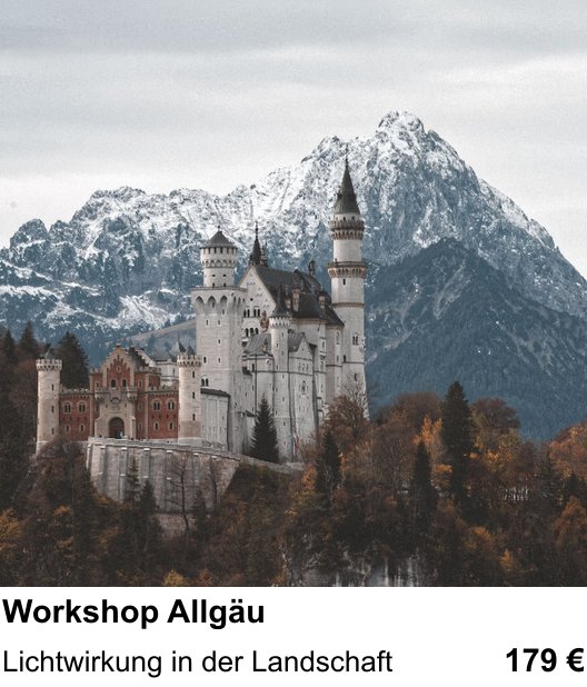 Kreativer Fotoworkshop: Workshop Allgäu – Lichtwirkung in der Landschaft
